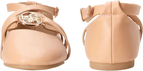 Vista 3 de bebe Zapatos de vestir para niña - Zapatos de ballet con tiras y medallón de diamantes de imitación (niña pequeñaniña grande)