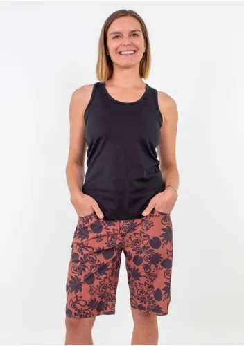 Vista 2 de Club Ride Apparel Savvy - Pantalones cortos de ciclismo para mujer, entrepierna de 11 pulgadas Cachemira caoba