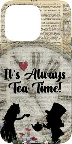 Vista 31 de iPhone 16 It's Always Tea Time! Funda Alicia y el Sombrerero Loco