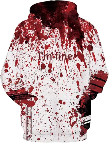 Vista 3 de EUDOLAH Sudadera con capucha Joker para hombre, con estampado digital, anime, con capucha, diseño de galaxia, para NavidadHalloween para mujer