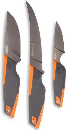 Vista 9 de OUTDOOR EDGE VANTEX - Cuchillo de caza de hoja fija con punta de gota de 3.5 pulgadas, incluye funda Cuchillo de punta de gota de 3.5