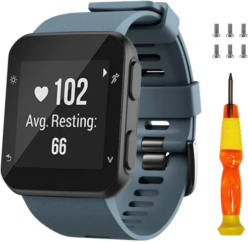 Vista 10 de NotoCity Correa de reloj de repuesto de silicona suave para Garmin Forerunner 35, compatible con Forerunner 35 Smartwatch