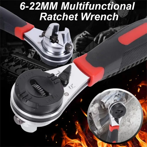 Vista 6 de Llave dinamométrica Herramientas manuales Taller mecánico Juego de reparación 0.236-0.866 in Mango de trinquete Llave Llave Llave ajustable