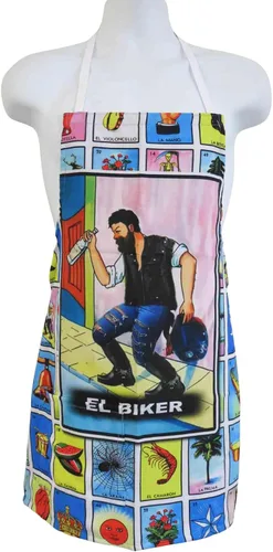 Vista 2 de Leos Imports Loteria Card - Delantal de bingo mexicano con bolsillos