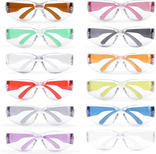 Vista 9 de SAFE HANDLER Hyline Anti Fog Color/Clear Safety Glasses, ANSI Z87.1