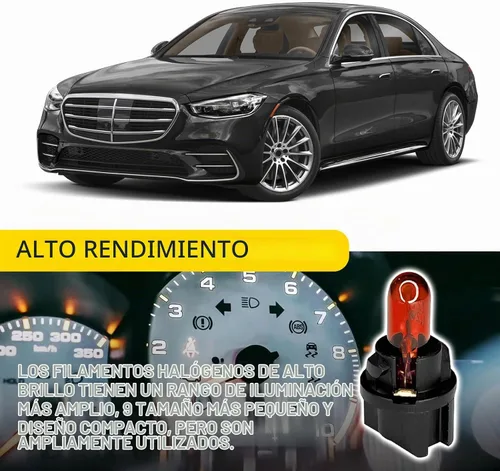 Vista 6 de 20 piezas T5 17 57 86 Kits de bombillas de halogénuro para panel de instrumentos, luz de tablero de 12V para interior de automóvil, bombilla
