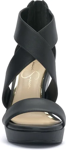 Vista 5 de Jessica Simpson Jinxxi Sandalias para mujer, con taco de cuña