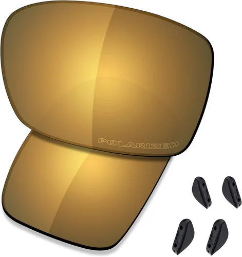 Vista 15 de SAUCER Lentes de repuesto prémium para gafas de sol Oakley Turbine OO9263 polarizado oro de 24 quilates