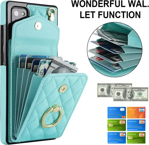 Vista 3 de Asuwish Funda de teléfono para Samsung Galaxy Note 20 5G con protector de pantalla de vidrio templado y correa para la muñeca, anillo con bloqueo
