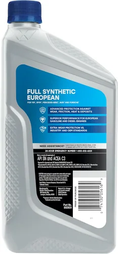 Vista 21 de Valvoline SynPower Full aceite sintético para motor, 1 Cuarto de galón, Ambar