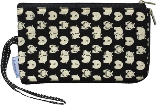Vista 16 de Tainada Bolso de mano para teléfono para mujer, con doble cremallera, cartera para iPhone 15 Pro Max, 15 Plus, Samsung S23+ Azure Blue