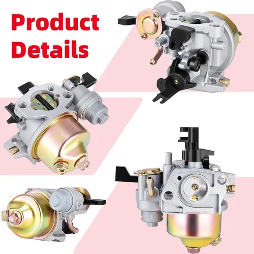 Vista 6 de Carburador GX160 GX200 con kit de ajuste de filtro de aire 17210-ZE1-517 para Honda GX120 GX140 GX 160 GX168 GX200 5HP 5.5HP 6.5HP Motor