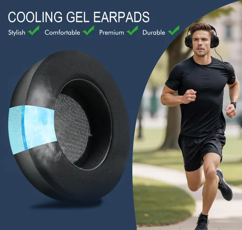 Vista 6 de Almohadillas de gel refrescante para Razer Kraken Pro V2 y Razer Kraken 7.1