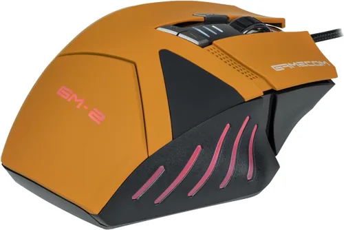 Vista 4 de GameCom GM-2 Advanced Wired Gaming Mouse - Sensor óptico HyperGlide - 8 botones programables - Diseño ergonómico - Iluminación RGB personalizable