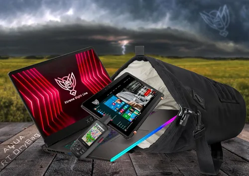 Vista 3 de ~ Bolsa seca AQUA RT Faraday ~ Bolsa seca Faraday a prueba de agua para portátiles, tabletas y dispositivos electrónicos de tamaño mediano ~ Defensa