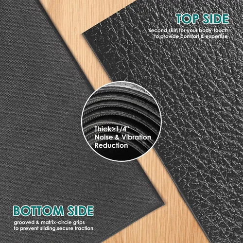 Vista 7 de Large Exercise Mat, 8' x 6'/8' x 4'/6' x 4' Extra Durable Workout Mats for Home Gym Flooring, High-Density Gym Mats Cardio Mat for Jump Rope, MMA