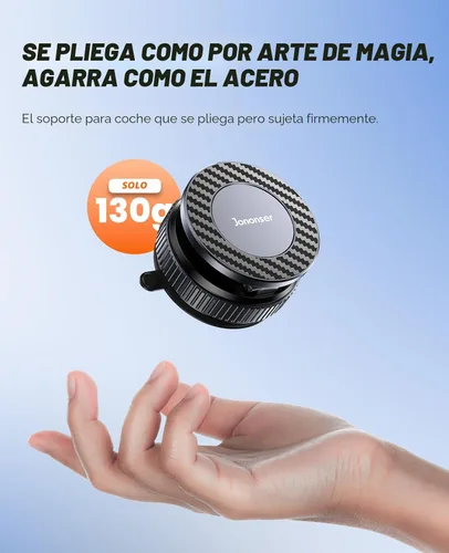 Vista 7 de Jononser Soporte de teléfono de succión para salpicadero/parabrisas de automóvil, soporte magnético ajustable de 360° para automóvil, soporte
