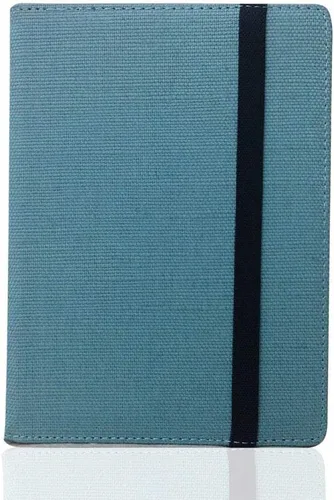 Vista 4 de Funda universal de lino natural para lector de libros electrónicos de 6 pulgadas (azul egeo)