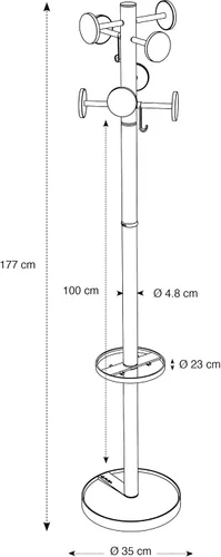 Vista 3 de ALBA Innovador soporte de pie para piso, BlackPMSTAN3N