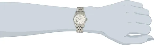 Vista 3 de Michael Kors Lexington MK3228 - Reloj de mujer de acero inoxidable con esfera blanca, Blanco