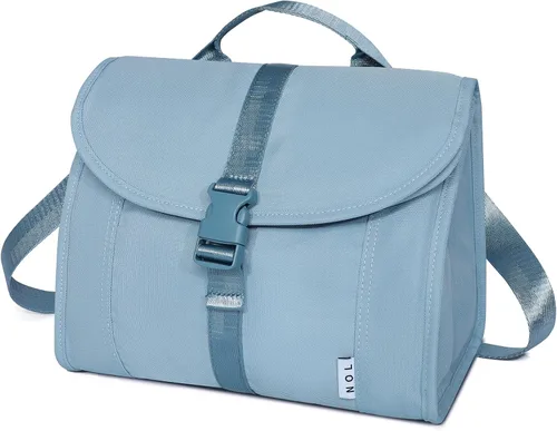 Vista 9 de NOL Natural Organic Lifestyle Bolsa de almuerzo aislada para mujeres/hombres, caja enfriadora de almuerzo reutilizable de nailon a prueba de fugas