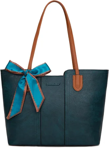 Vista 9 de Montana West - Bolsos de mano para mujer, bolso tipo satchel con asa superior mediana