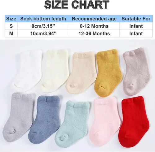 Vista 5 de Calcetines de invierno para niños, cálidos, largos, para niños y niñas, calcetines de piso de princesa
