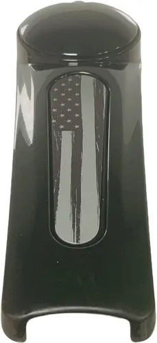 Vista 5 de Kustom Cycle Parts ¡Inserción de tablero premium aftermarket en bandera americana negra y gris! Se ajusta a Harley Davidson 2008-2020 Street Glides
