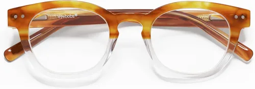 Vista 2 de eyebobs - Waylaid Gafas de lectura tradicionales y azules de primera calidad Marco redondo para caras promedio
