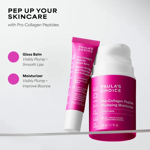 Vista 11 de Paula's Choice Pro-Colágeno Péptido Hidratante Facial para Rellenar, Crema Facial en Gel Diaria para Hidratación Profunda y Ligera, Arrugas