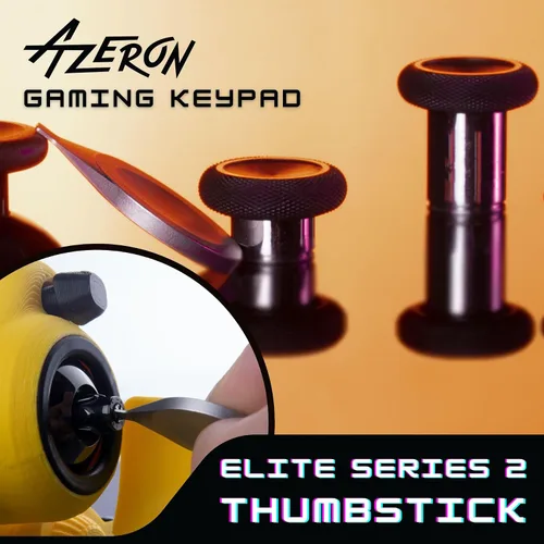 Vista 3 de AZERON Paquete de teclado – Teclado programable con una mano – Joystick Elite efecto Hall y 30 teclas programables, soporte magnético y cintas