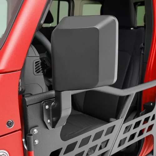 Vista 9 de EAG Puerta tubular Safari con espejo lateral para Wrangler JL 2018-2022 solo 4 puertas