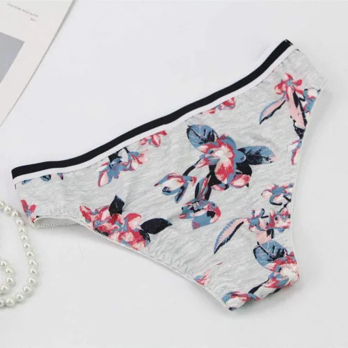 Vista 7 de Swbreety Conjunto de sujetador y bragas para mujer Push Up Floral Impreso conjunto de lencería con aros