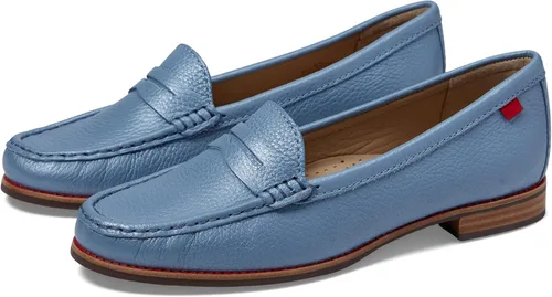 Vista 5 de Mocasines Penny de piel auténtica cómodos sin cordones para mujer