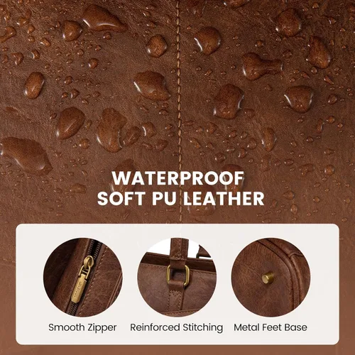 Vista 6 de LOVEVOOK Bolsa para Laptop para Mujeres, Bolsa de Mano para Laptop de 15.6 Pulgadas para Mujeres, Bolsas de Mano de Trabajo de Cuero Vintage