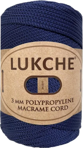 Vista 17 de Cuerda de macramé premium de poliéster de 3 mm (134.44 metros), (250 g) 100% cuerda de macramé de polipropileno, hilo de crochet de macramé colorido