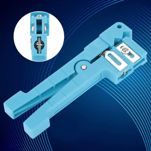 Vista 8 de Bewinner Kit profesional de pelacables de fibra óptica y pelacables coaxiales, 45-162 y 45-163 para cortar eficientemente, multimodo y varias