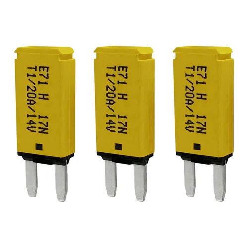 Vista 17 de Mini ATM Auto Reinicio 5 Amperios Disyuntor de Circuito Fusible para Protección de Batería de Audio Automotriz Marina RV Coche Camión (T1) Reinicio