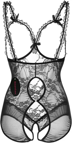 Vista 4 de Lencería de talla grande para mujer, lencería sexy de una pieza para el día de San Valentín