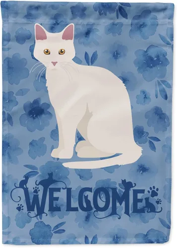 Vista 28 de Caroline's Treasures CK5005GF Bandera de bienvenida de gato abisinio para buzón, bandera decorativa para patio exterior, obras de arte de patio