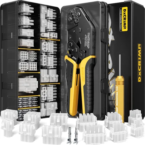 Vista 9 de Kit de herramienta de crimpado DxCRIMP Micro-Fit 3.0, 22 tipos de conectores de 2–20 pines con distancia entre ejes de 3.0mm, crimpador