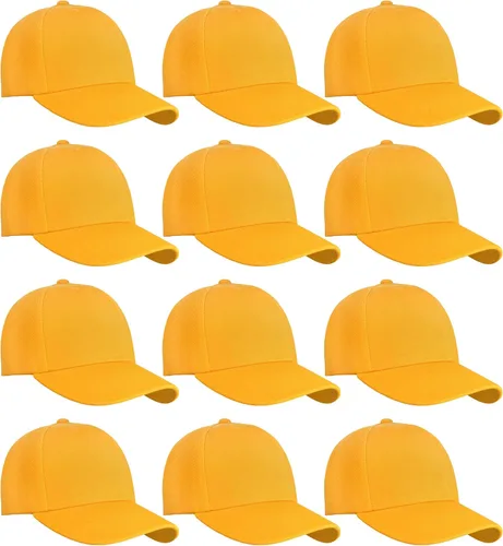 Vista 40 de Falari - 12 unidades de gorras de béisbol, lisas y de tamaño ajustable, venta al por mayor Verde militar