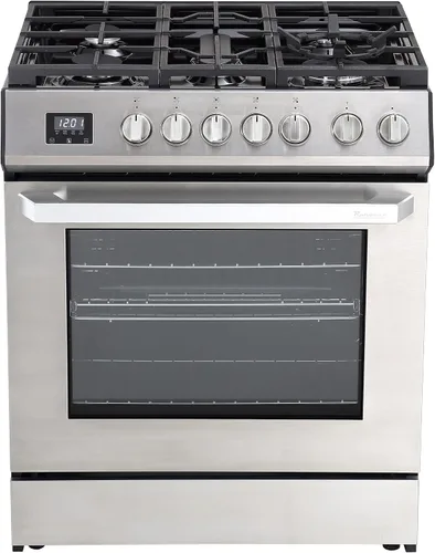 Vista 11 de Rangaire RRG241TS Cocina de Gas de 24" con Temporizador - Acero Inoxidable, Quemadores Sellados, Ventilador de Convección, Estantes de Fácil Alcance