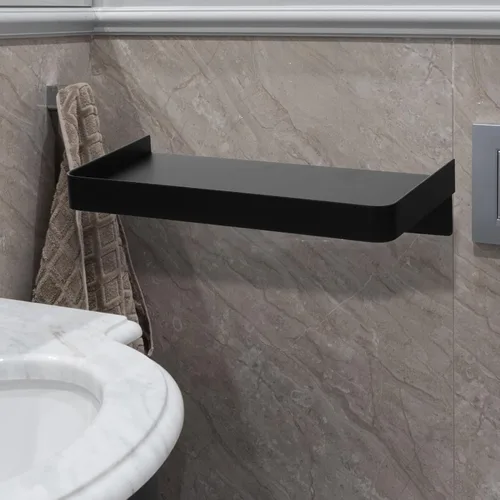 Vista 7 de Cabilock Soporte móvil de acero inoxidable estante de baño estante de pared adhesivo pequeño montado en la pared Soporte adhesivo para teléfono