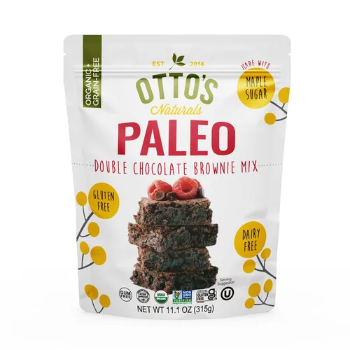 Vista 11 de Otto's Naturals Mezcla clásica de brownie sin granos, 315 g, paquete de 6, libre de los 9 principales alérgenos, versátil para golosinas horneadas