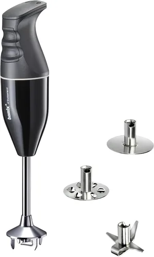 Vista 5 de bamix® Licuadora de inmersión clásica de 150 W, batidora de mano de 2 velocidades fabricada en Suiza con 3 cuchillas