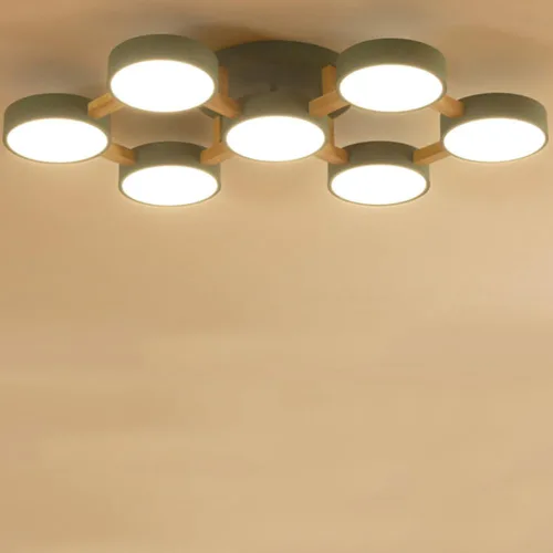 Vista 22 de Lámpara de techo LED, lámpara de techo 33WGreen 3 CCT para dormitorio, sala de estar, cocina