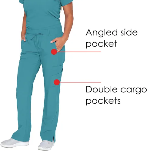 Vista 5 de Pantalón Olivia estilo Grey's Anatomy para mujer - Pantalones médicos súper suaves