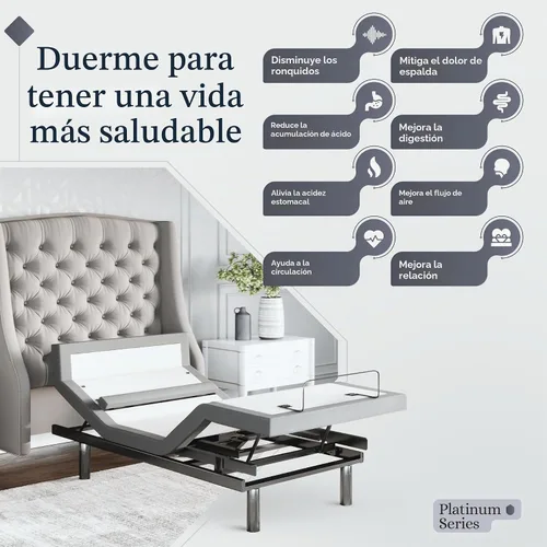 Vista 3 de Colchón Sven Platinum y base ajustable solamente