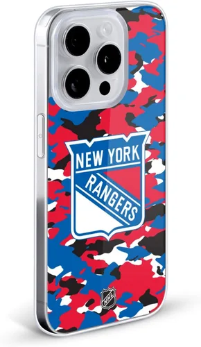 Vista 2 de Head Case Designs Funda de gel suave con licencia oficial de la NHL Camouflage New York Rangers compatible con Apple iPhone 7 Plus/iPhone 8 Plus
